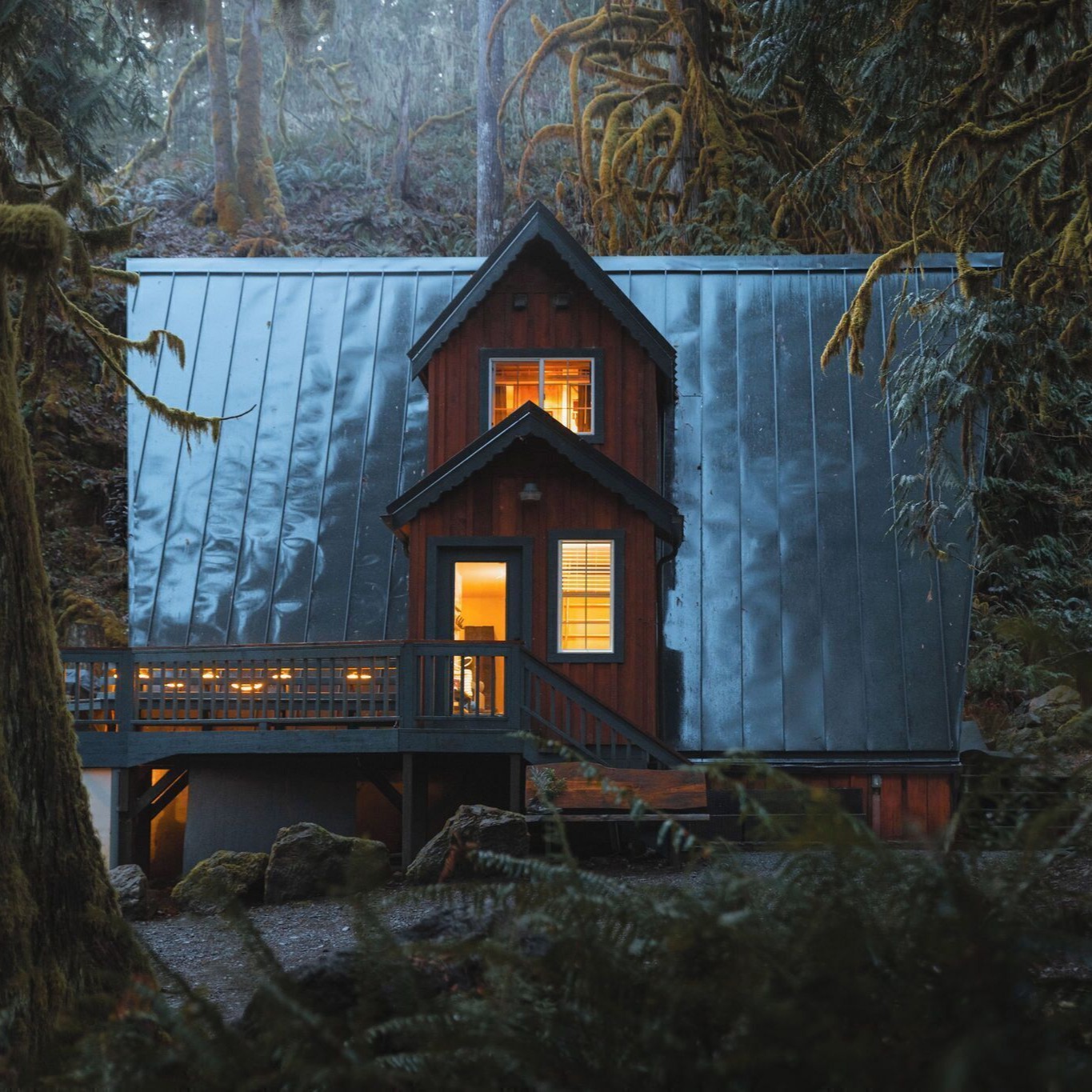 Secluded Forest Cabin w/ Hot Tub & Private Waterfall