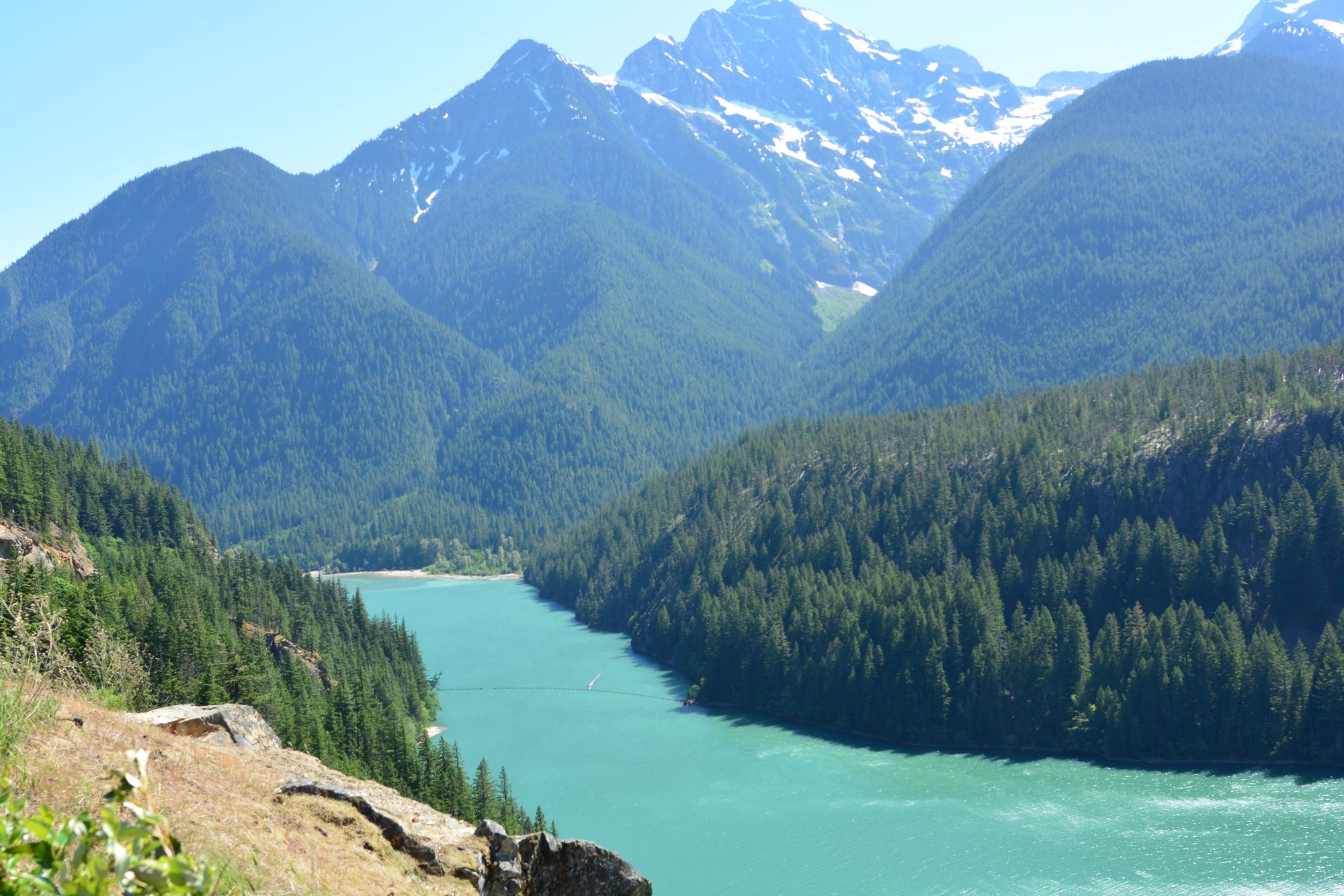 Diablo Lake Overlook view along Highway 20 in the North Cascades