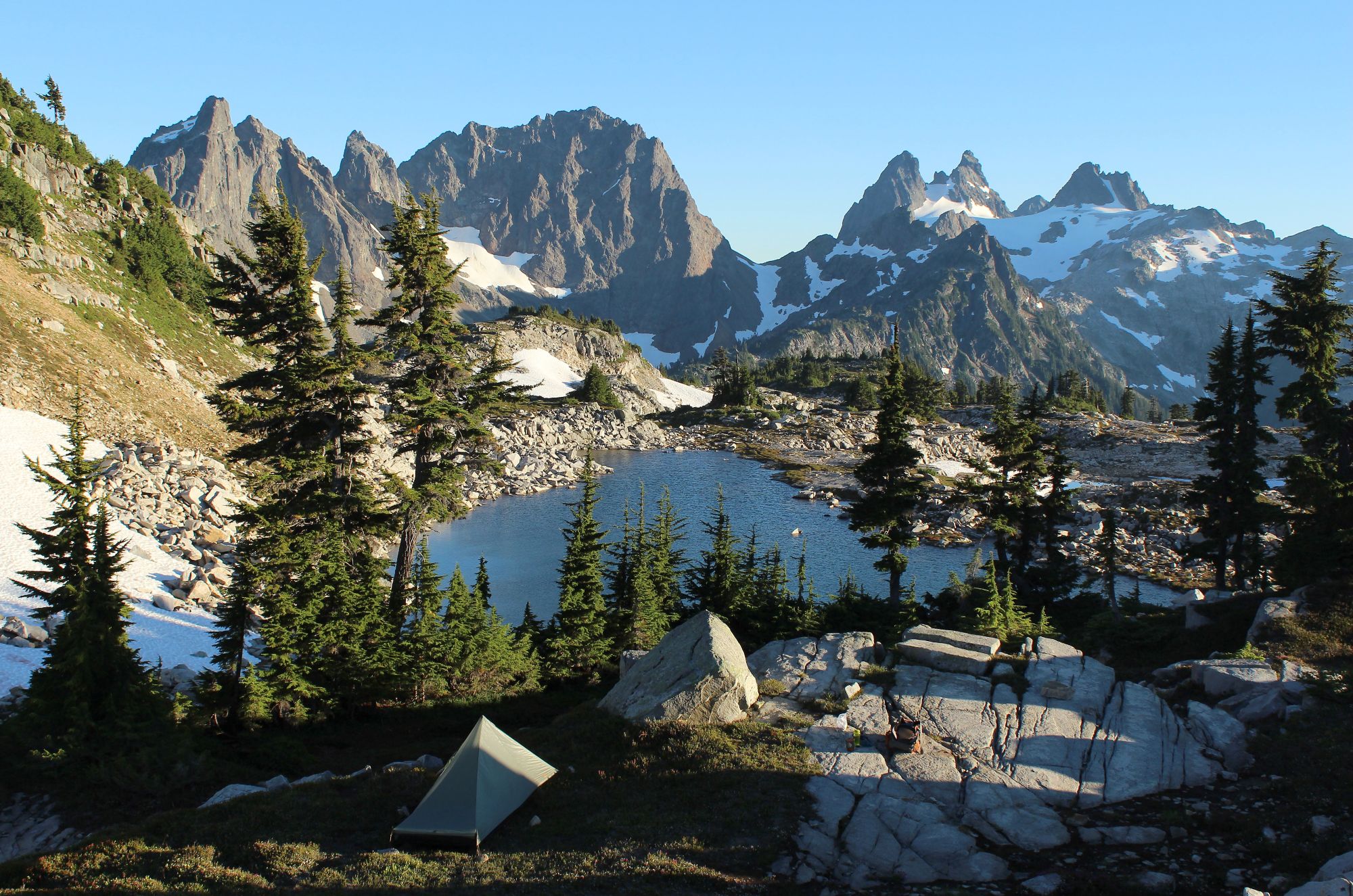 U.S. Forest Service- Pacific Northwest Region Forest Service Pacific Northwest Region Dispersed camping at Tank Lakes, Alpine Lakes Wilderness on the Mt. Baker-Snoqualmie National Forest
