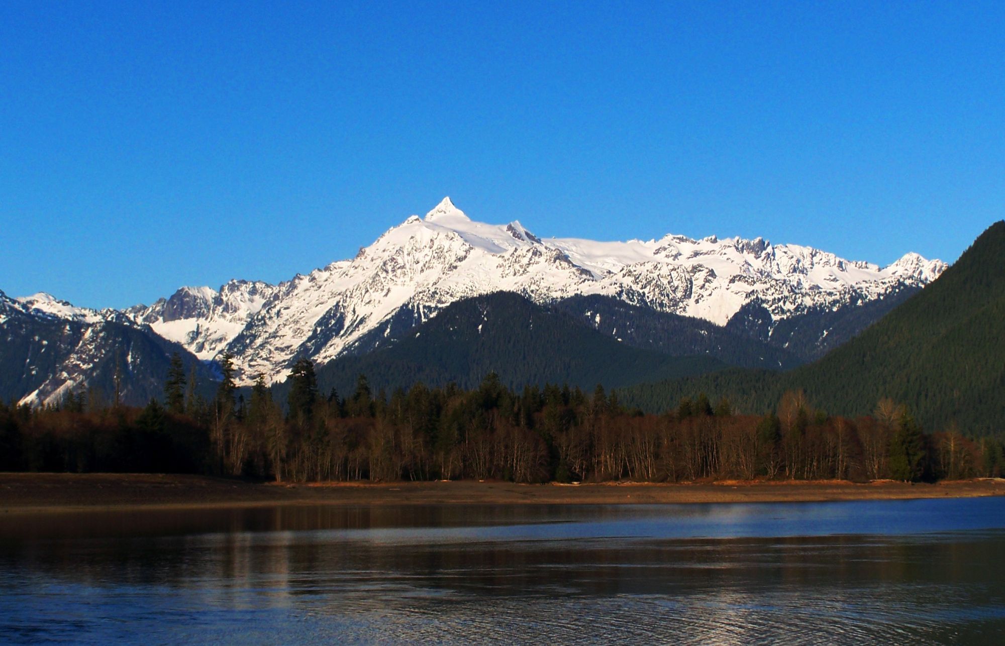 Mount Shuksan as seen from Baker Lake
