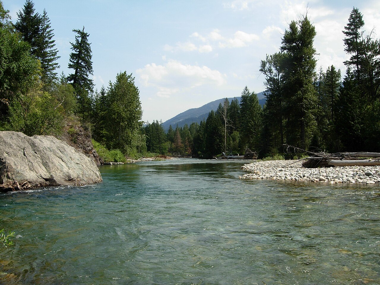The Methow River near Mazama in summer